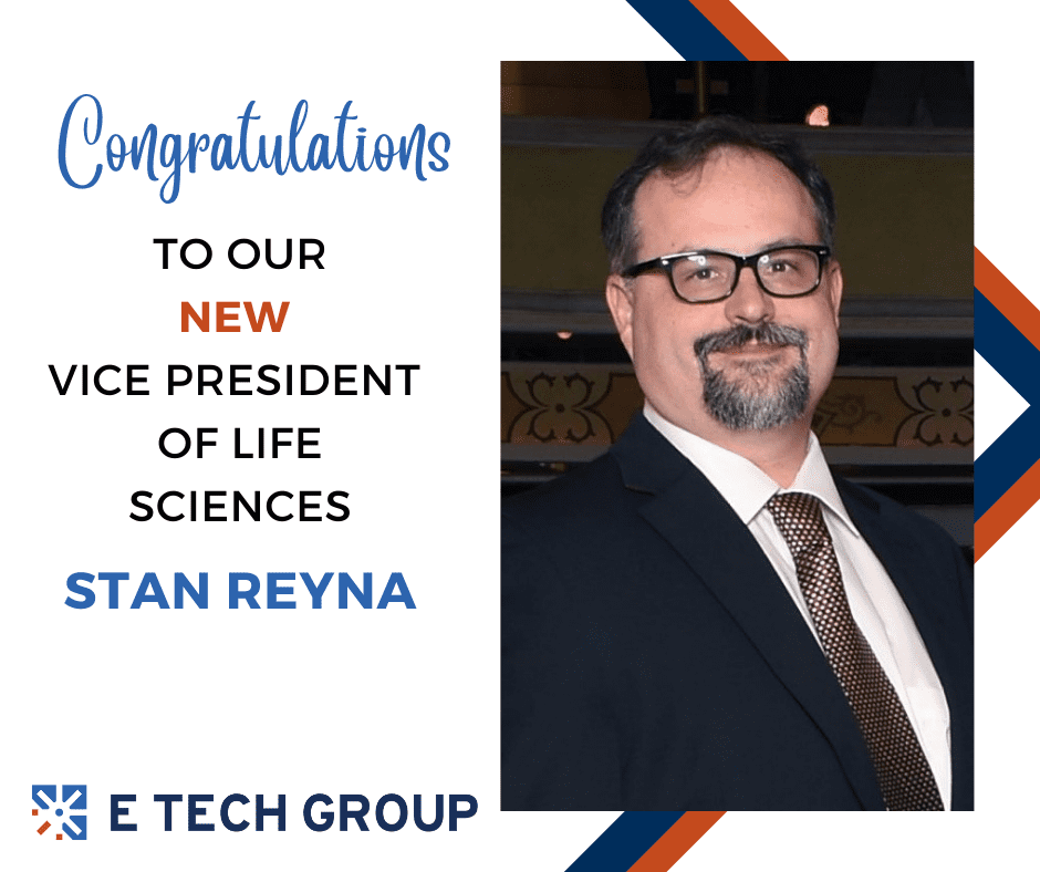 Stan Reyna Promoted to VP of Life Sciences
