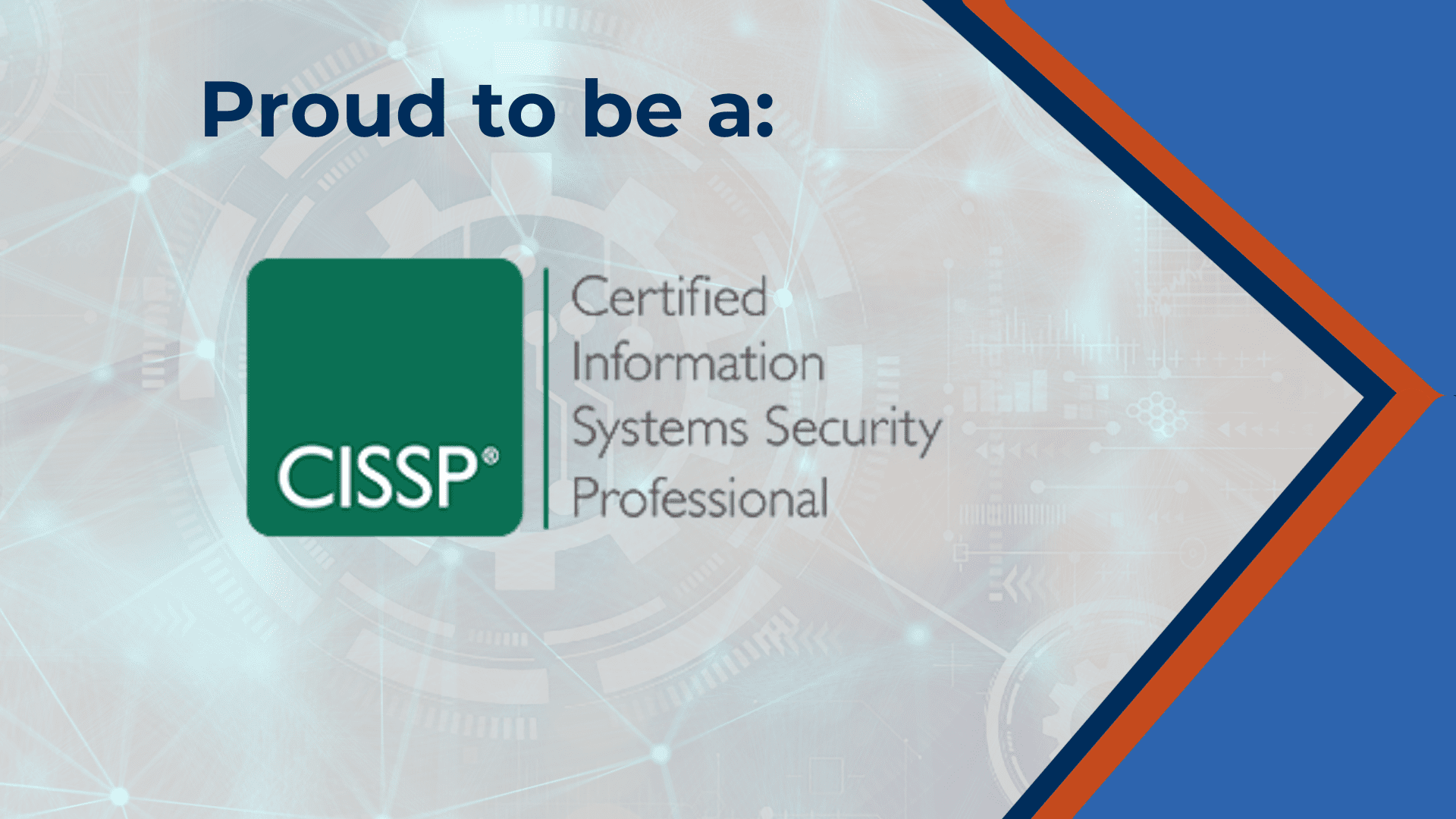 Proud to have earned the CISSP Distinction